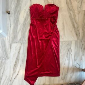 Yumi Kim Strapless Red Dress